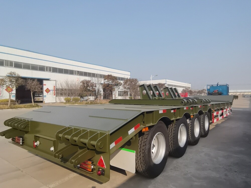 3-осный 60-тонный низкорамный полуприцеп с 30-тонной лебедкой /кабестаном