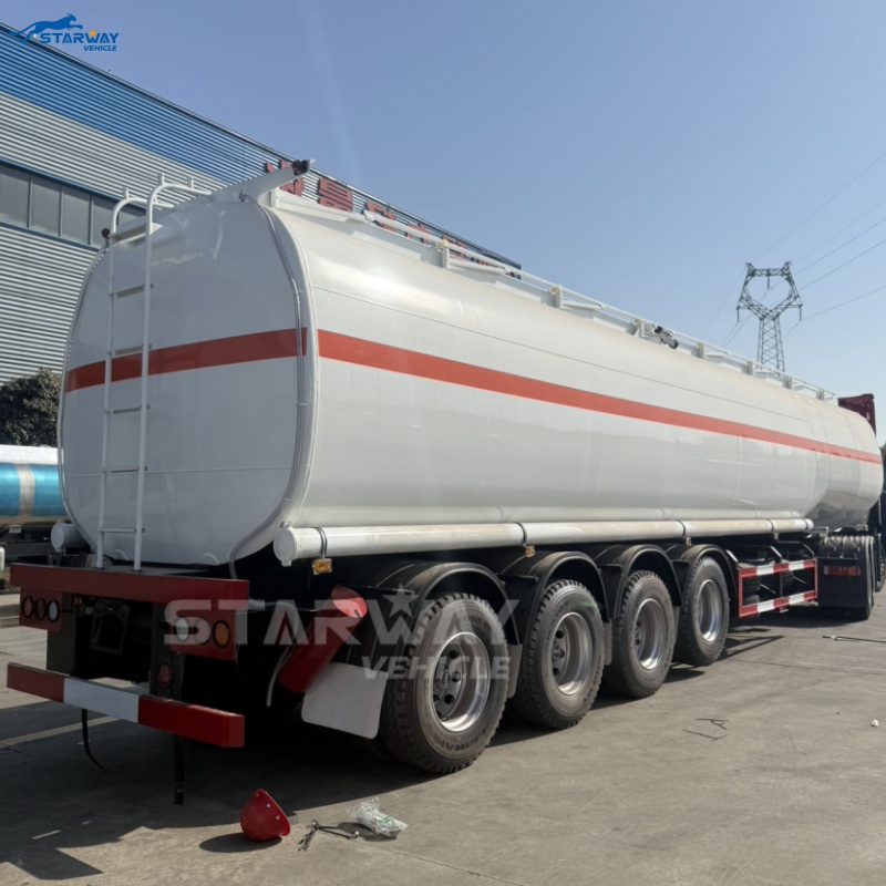 4-осевой 65,000-литровый цистерна-прицеп для перевозки нефтепродуктов