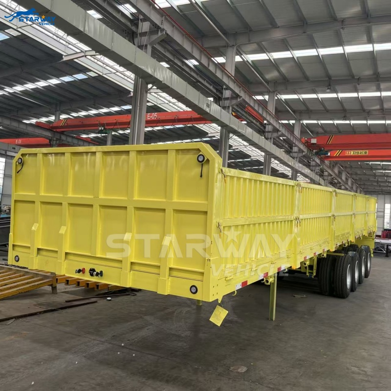 4-осевой полуприцеп с боковыми стенками на продажу