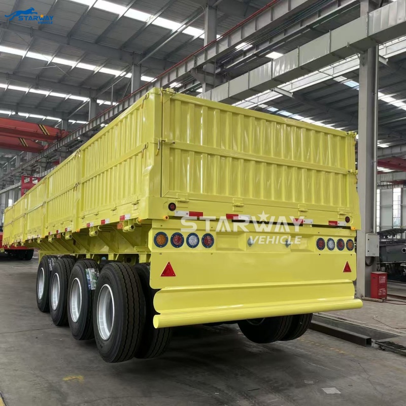 4-осевой полуприцеп с боковыми стенками на продажу