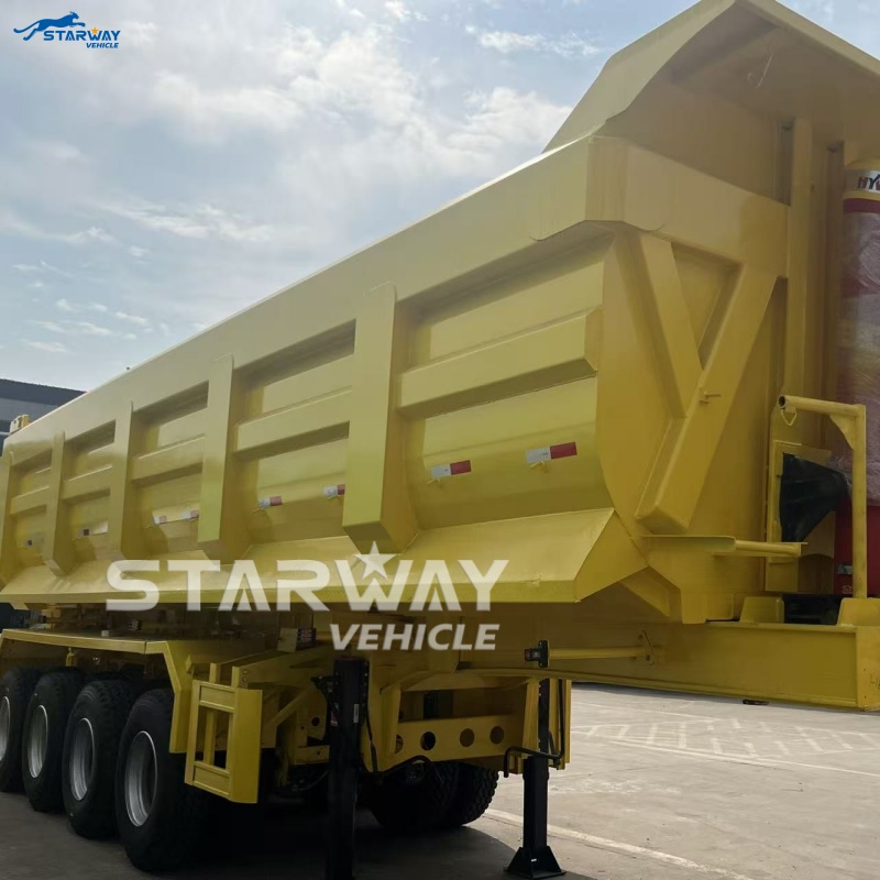 4-осевой самосвальный полуприцеп