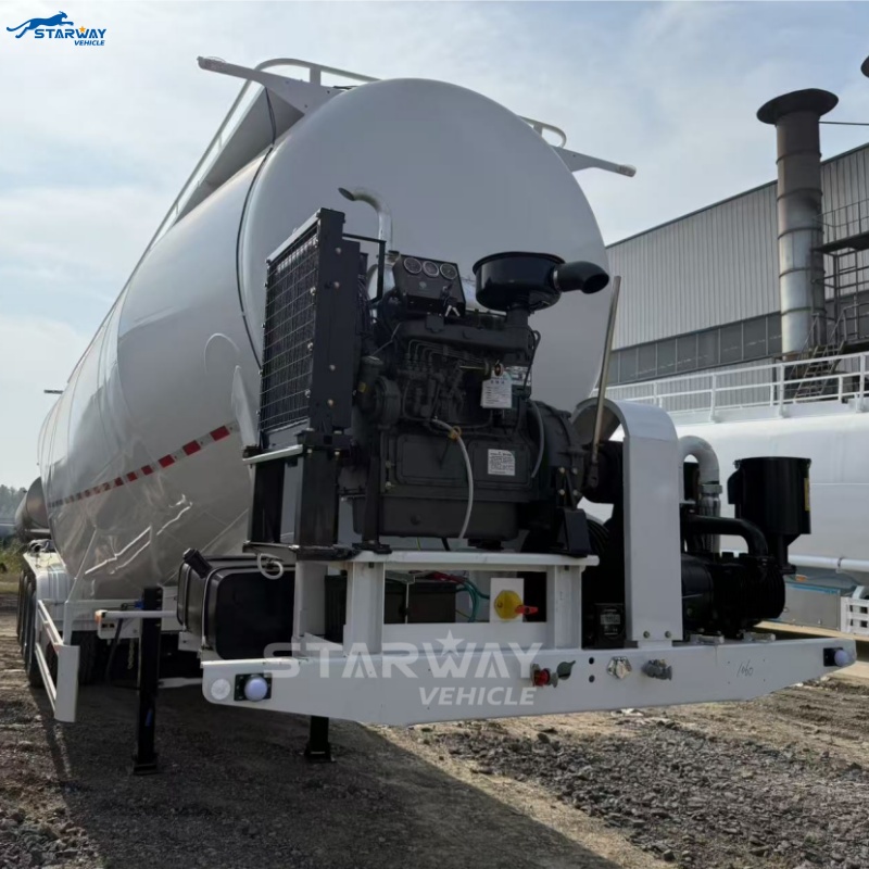 4 оси насыпной цементный прицеп-цистерна для продажи