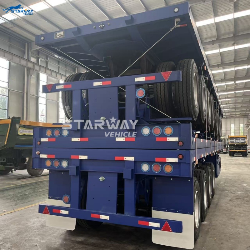 4-осевой 60-тонный бортовой полуприцеп