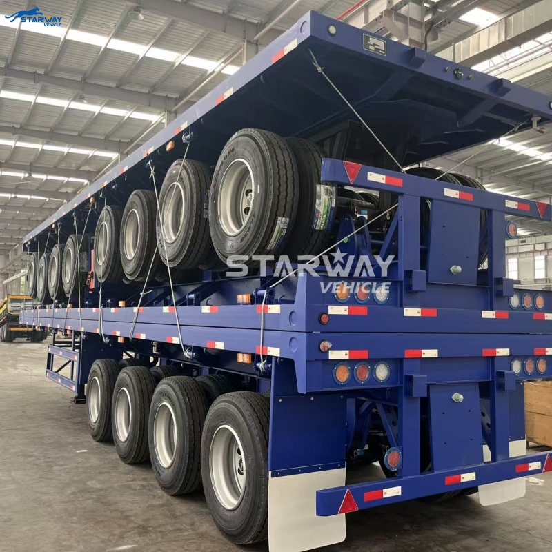 4-осевой 60-тонный бортовой полуприцеп