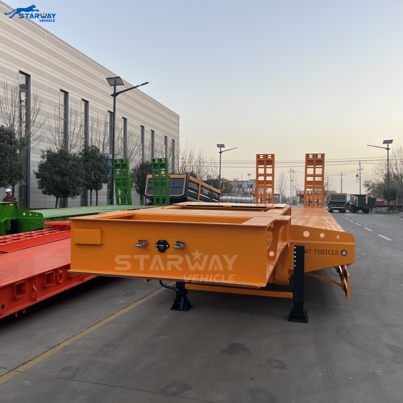 3-осный 60-тонный низкорамный полуприцеп на Саале