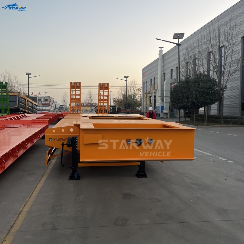 3-осный 60-тонный низкорамный полуприцеп на Саале