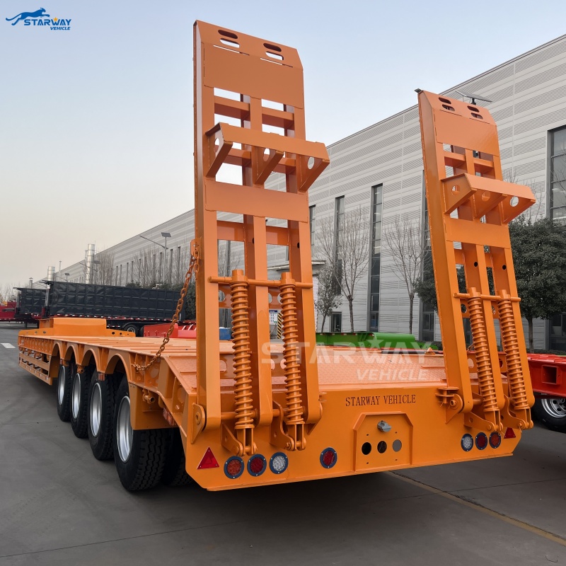 3-осный 60-тонный низкорамный полуприцеп на Саале