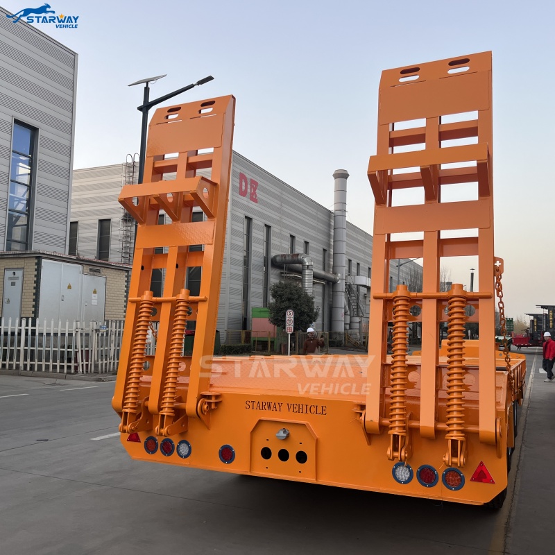 3-осный 60-тонный низкорамный полуприцеп на Саале