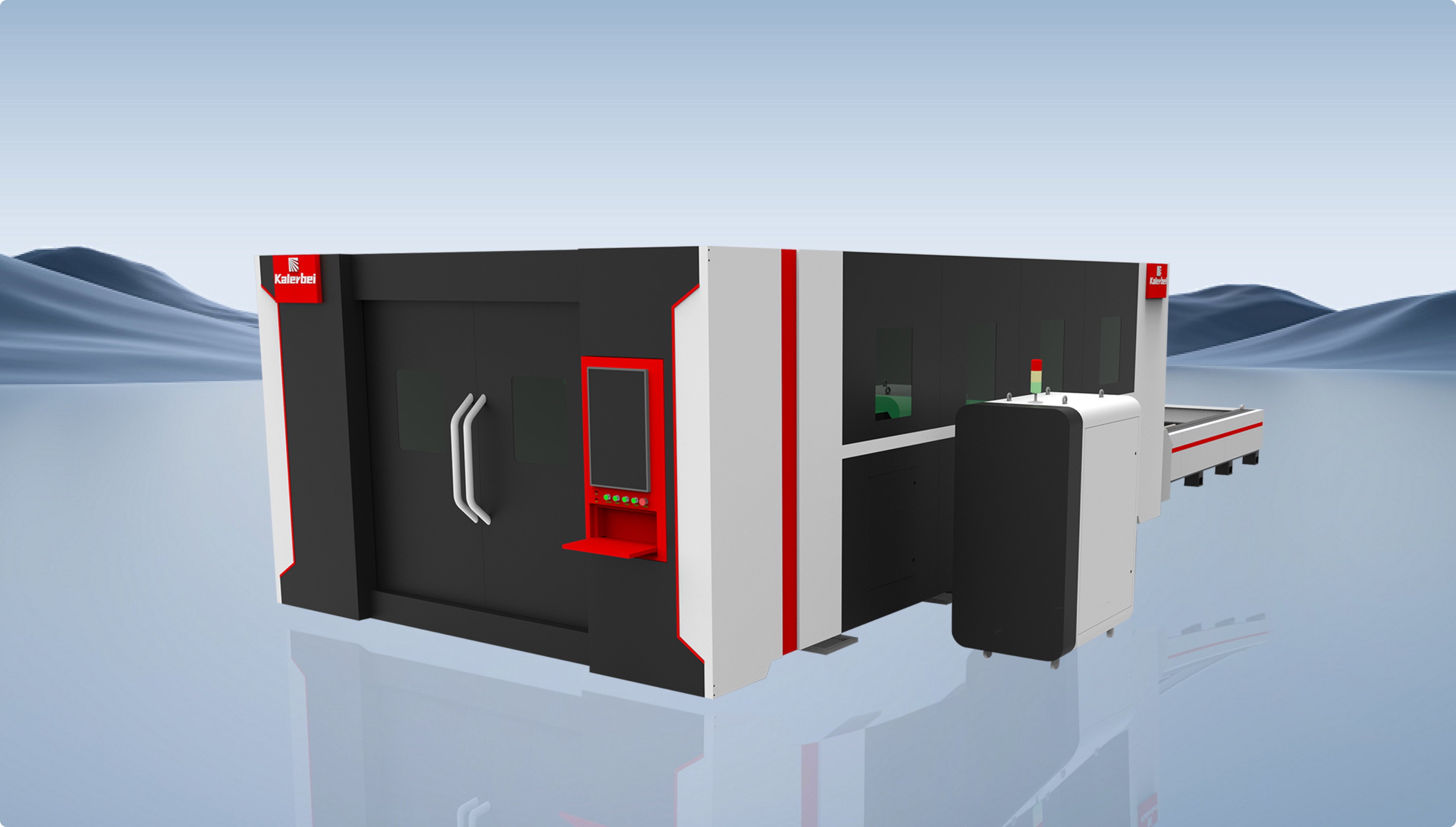 Kalerbei HB Series Высокопроизводительный волоконный лазерный станок для резки