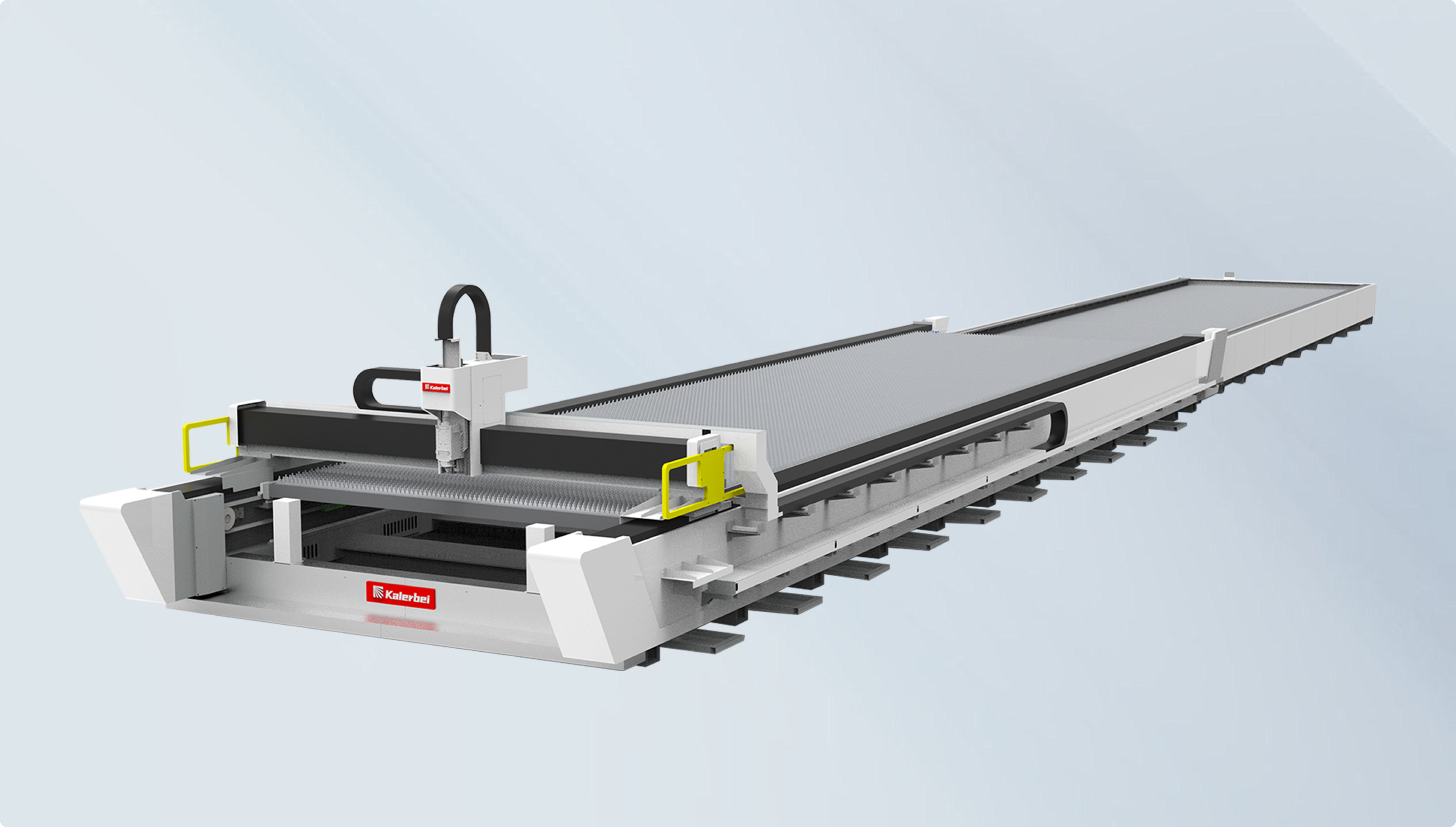 Высокопроизводительный станок для резки волоконным лазером серии Kalerbei H с плоской сменной платформой