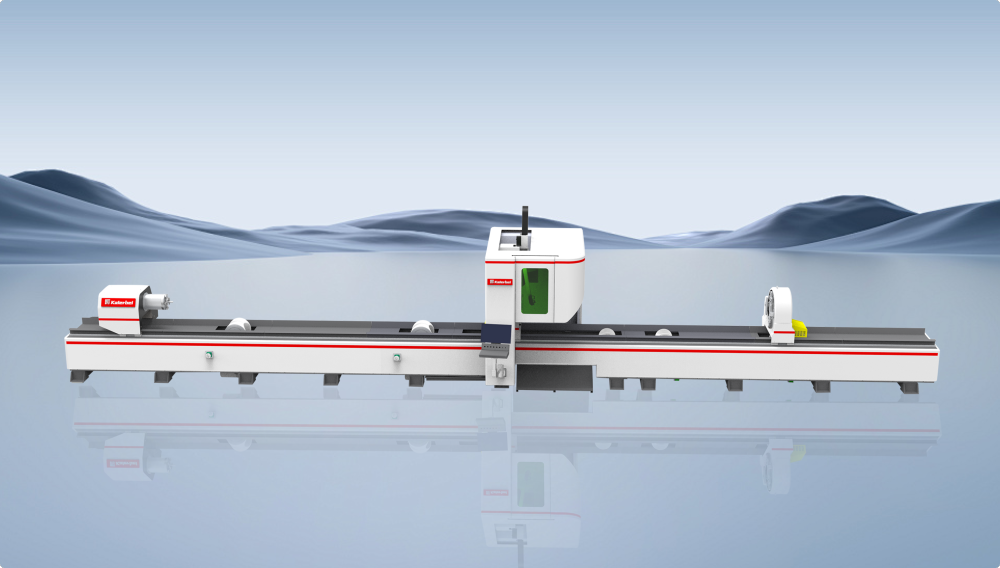 Трёхпатронный сверхмощный станок лазерной резки труб серии Kalerbei S