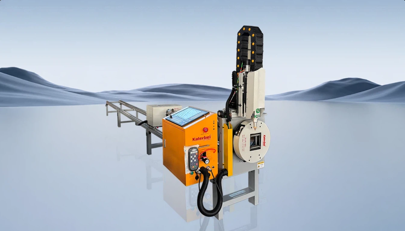 Kalerbei XQ Мини Лазерный Режущий Станок Двойной Пневматический Патрон для Квадратных и Круглых Труб