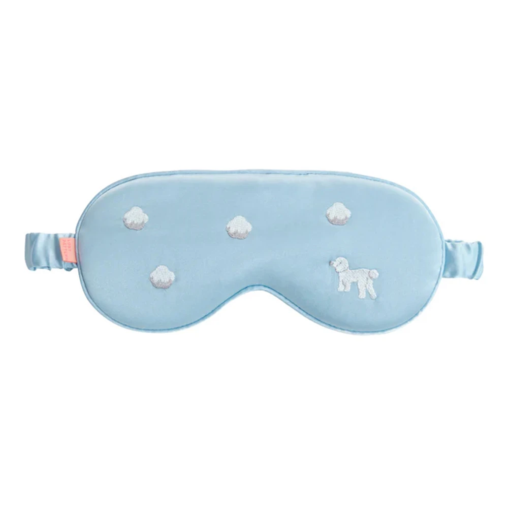Embroidered eye mask