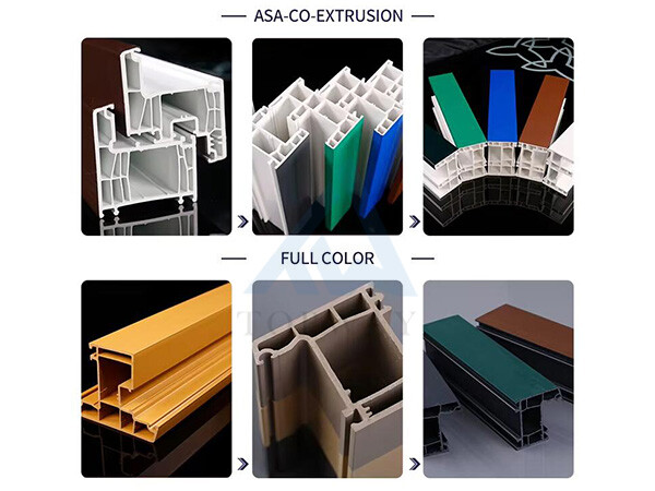 Линия по производству профилей для оконных/дверных рам из ПВХ
