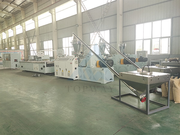 Линия по производству профилей для оконных/дверных рам из ПВХ