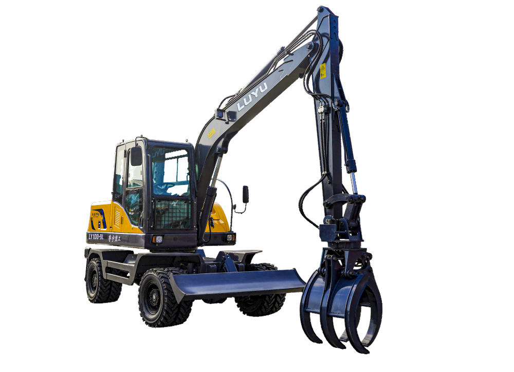 Колесный экскаватор-погрузчик Luyu для хлопка, машина для захвата бревен