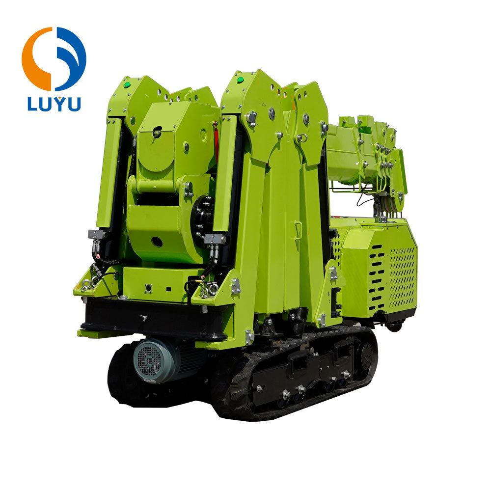 LUYU Spider Crane – Potência Compacta para Levantamento Preciso LUYU Spider Crane – Potência Compacta para Levantamento Preciso