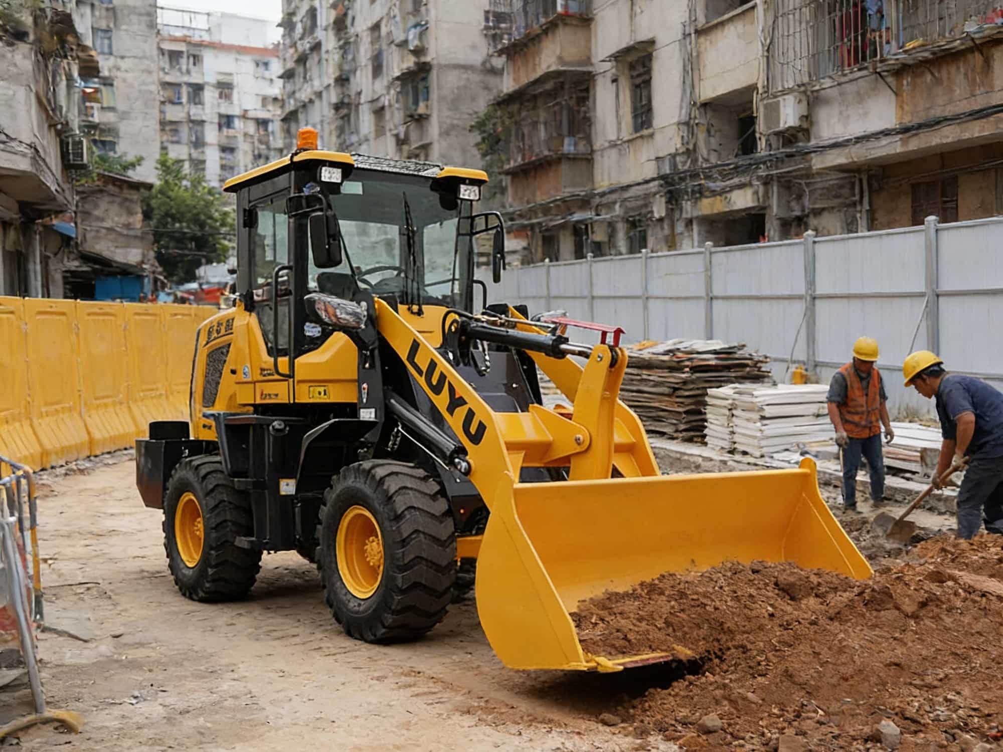 Versatilidade em Movimento: Como as Carregadeiras Compactas da LUYU Resolvem os Desafios da Renovação Urbana e Ambientes Internos