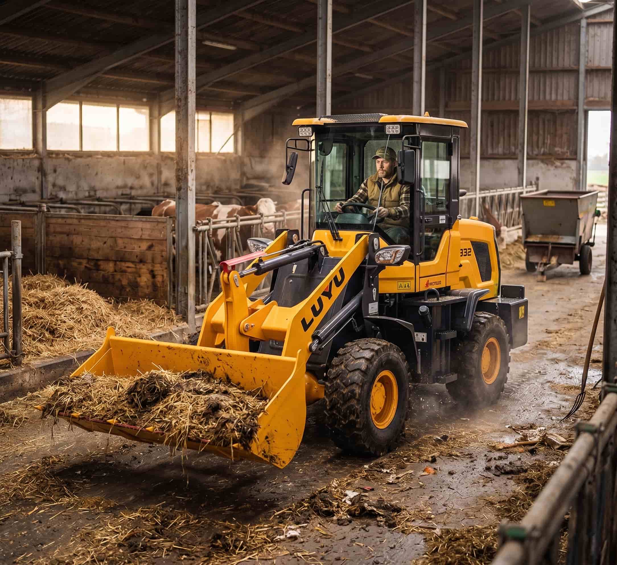 Carregadeiras de rodas de 3 toneladas na agricultura: capacidades e vantagens