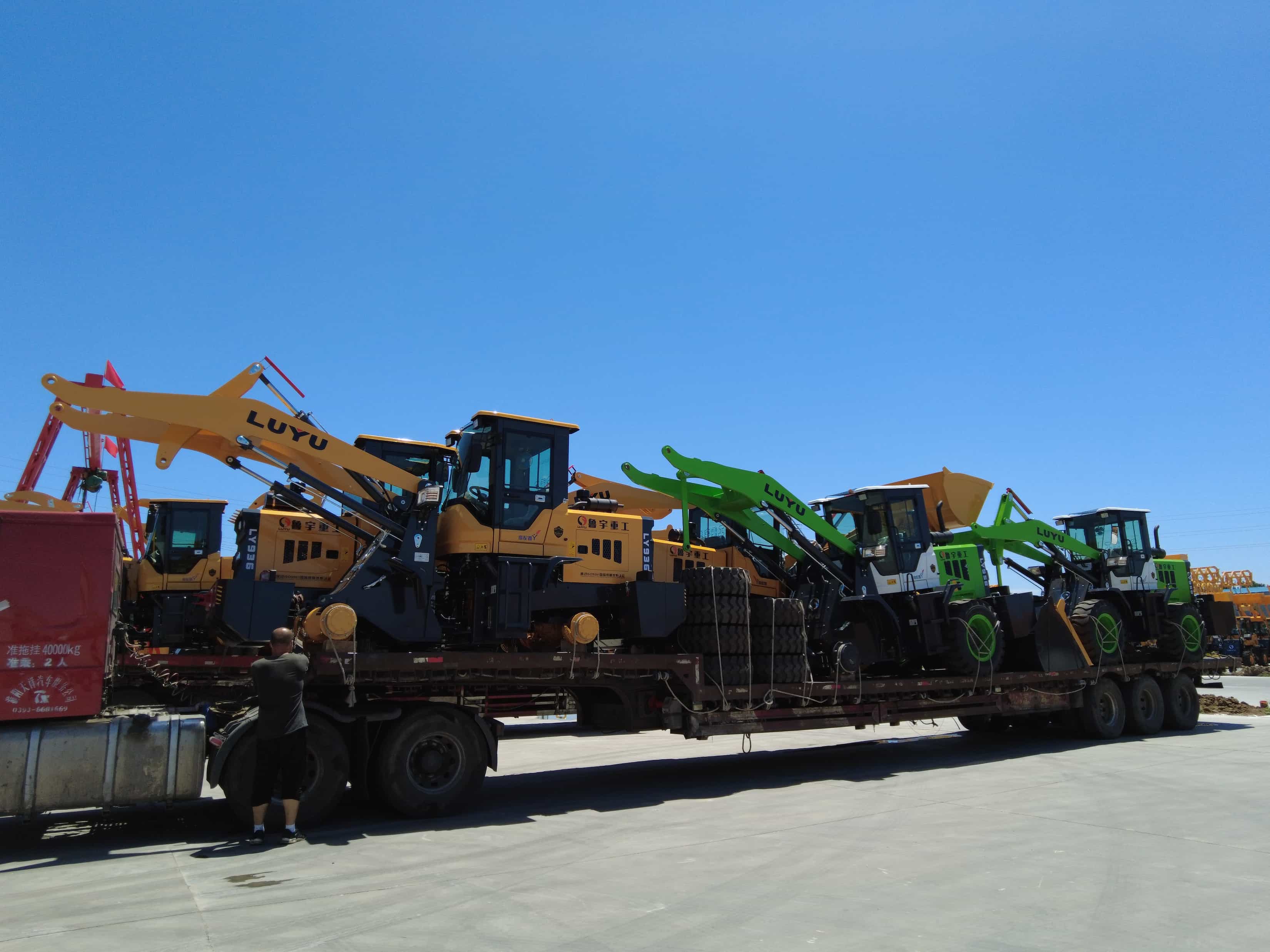LUYU entrega 6 unidades de carregadeiras de rodas para a Austrália
