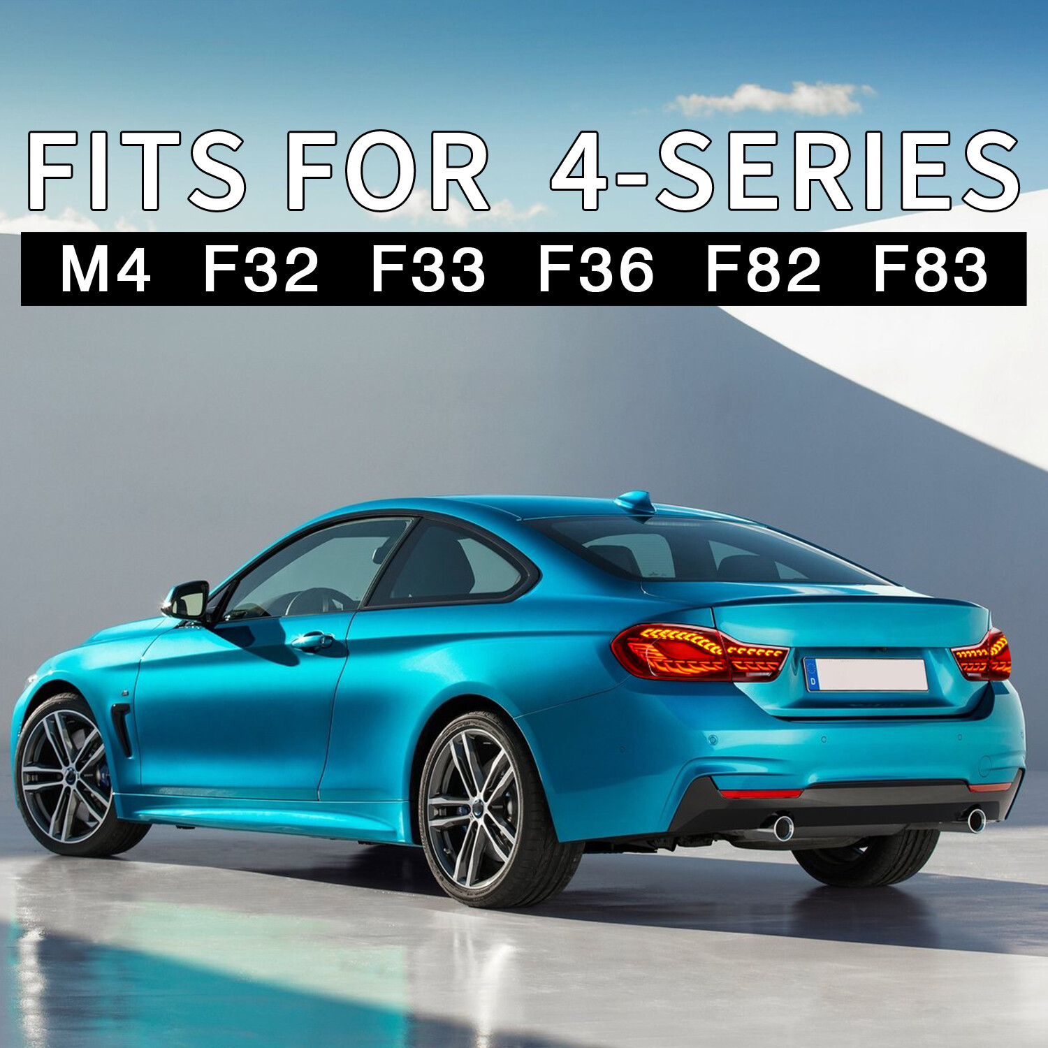 2013-2020 BMW 4 Series Concept Tail Light Red