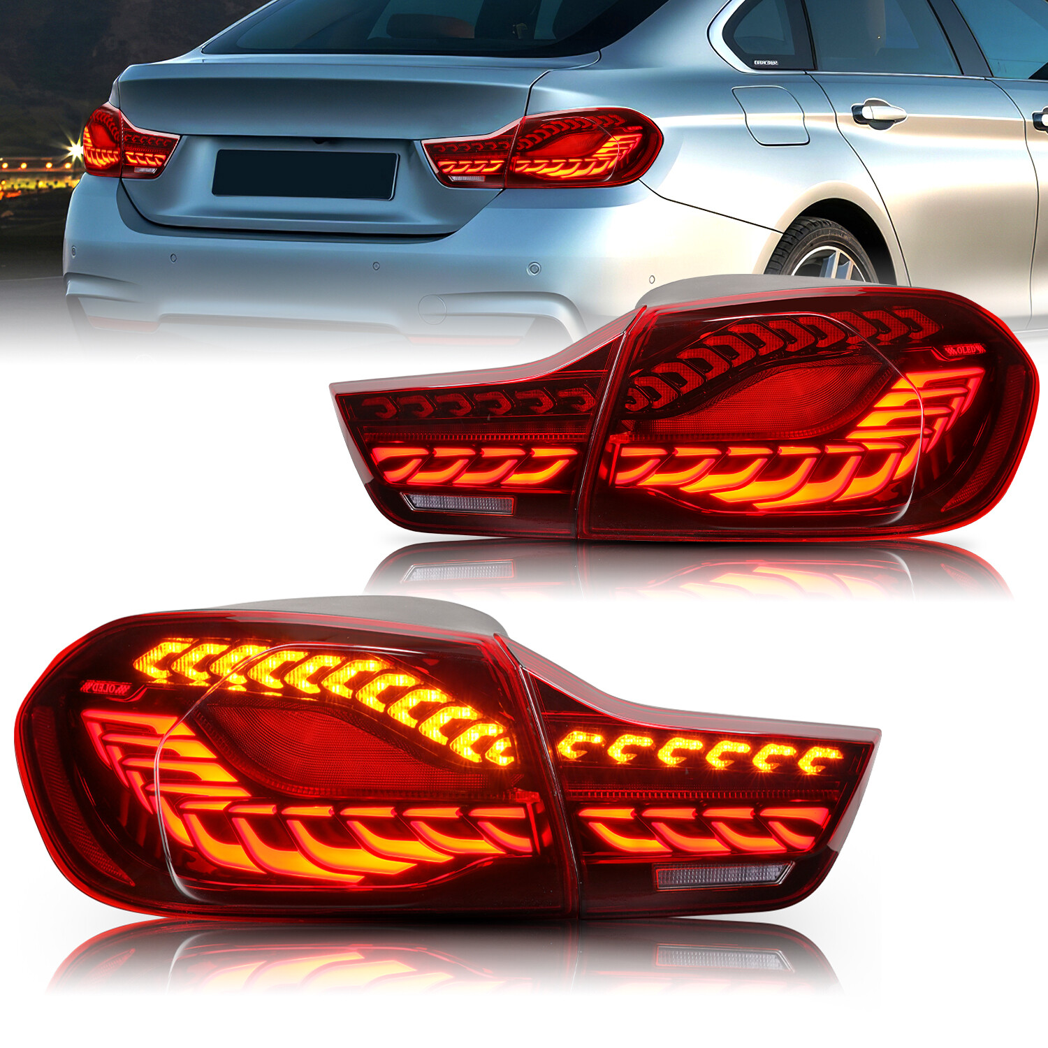2013-2020 BMW 4 Series Concept Tail Light Red