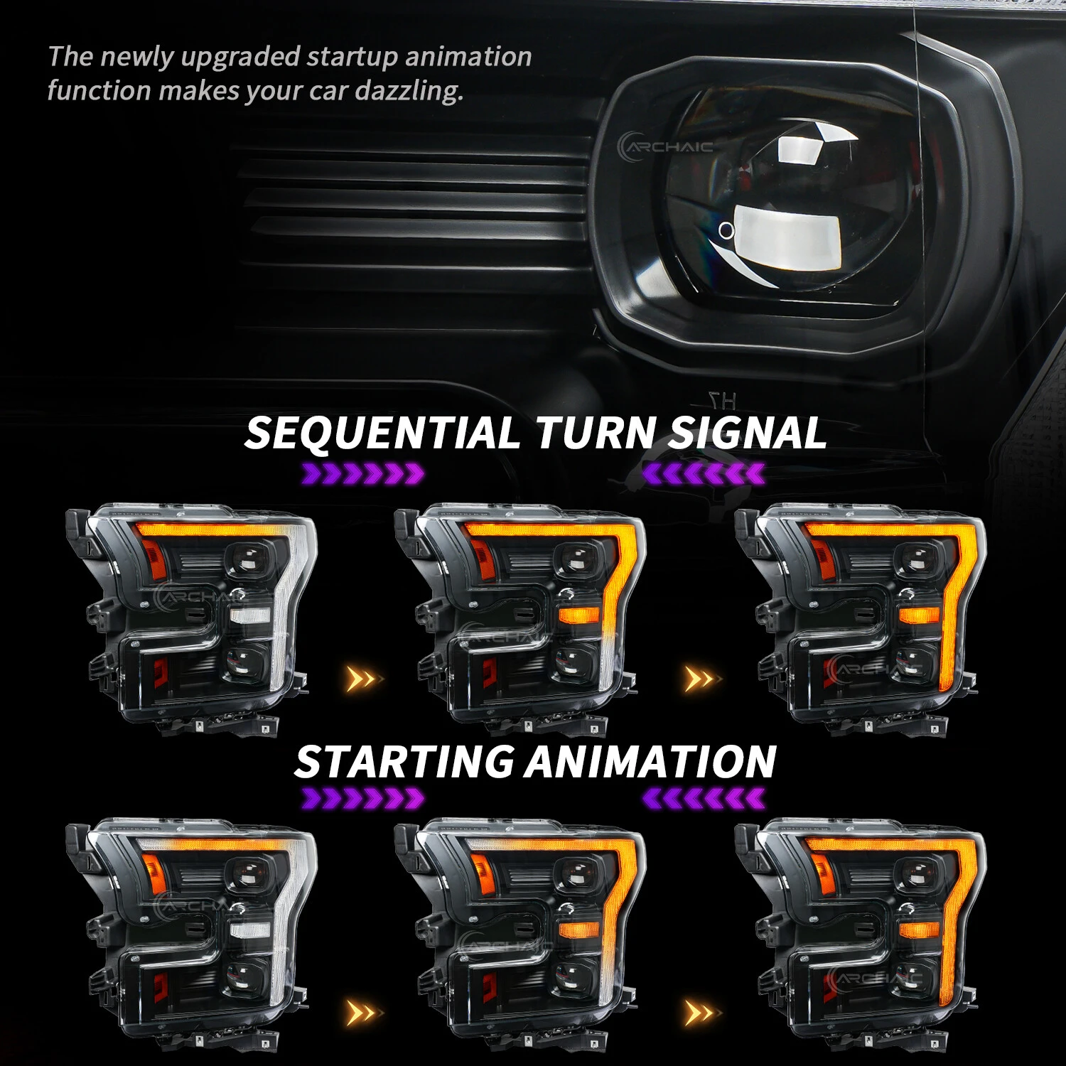 Ford F150 Headlight LHD 2015-2020 Full LED