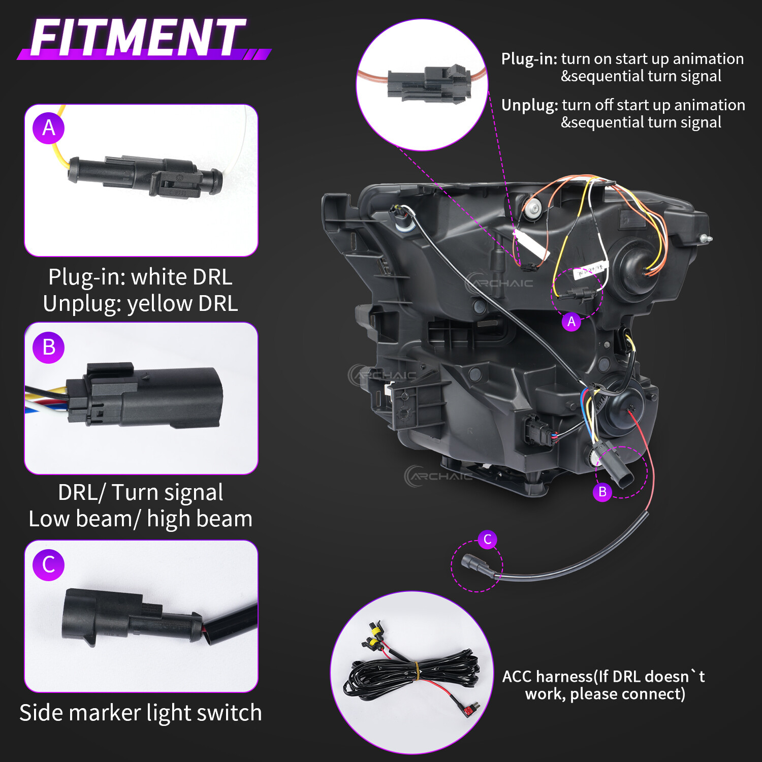 Ford F150 Headlight LHD 2015-2020 Full LED