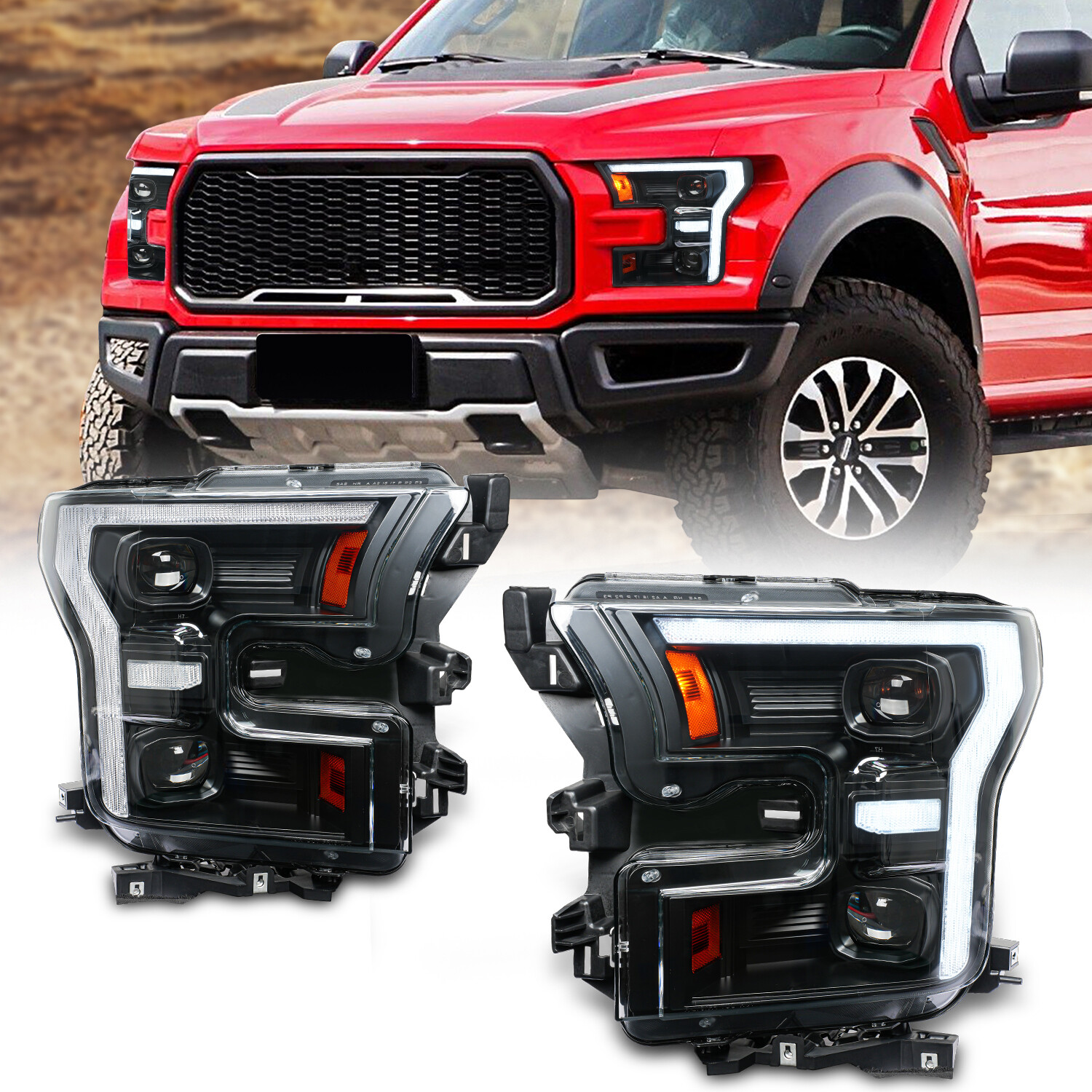 Ford F150 Headlight LHD 2015-2020 Full LED