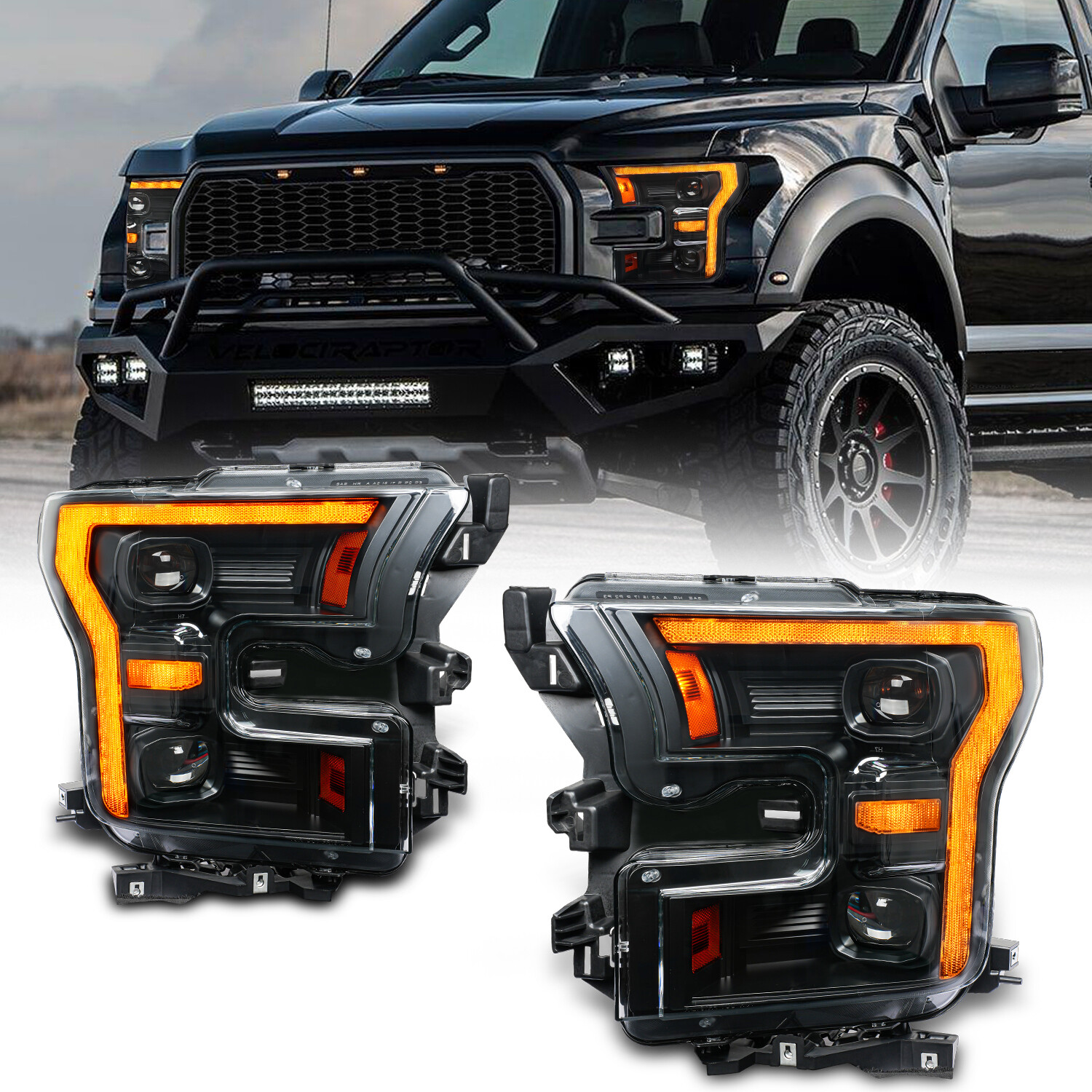 Ford F150 Headlight LHD 2015-2020 Full LED