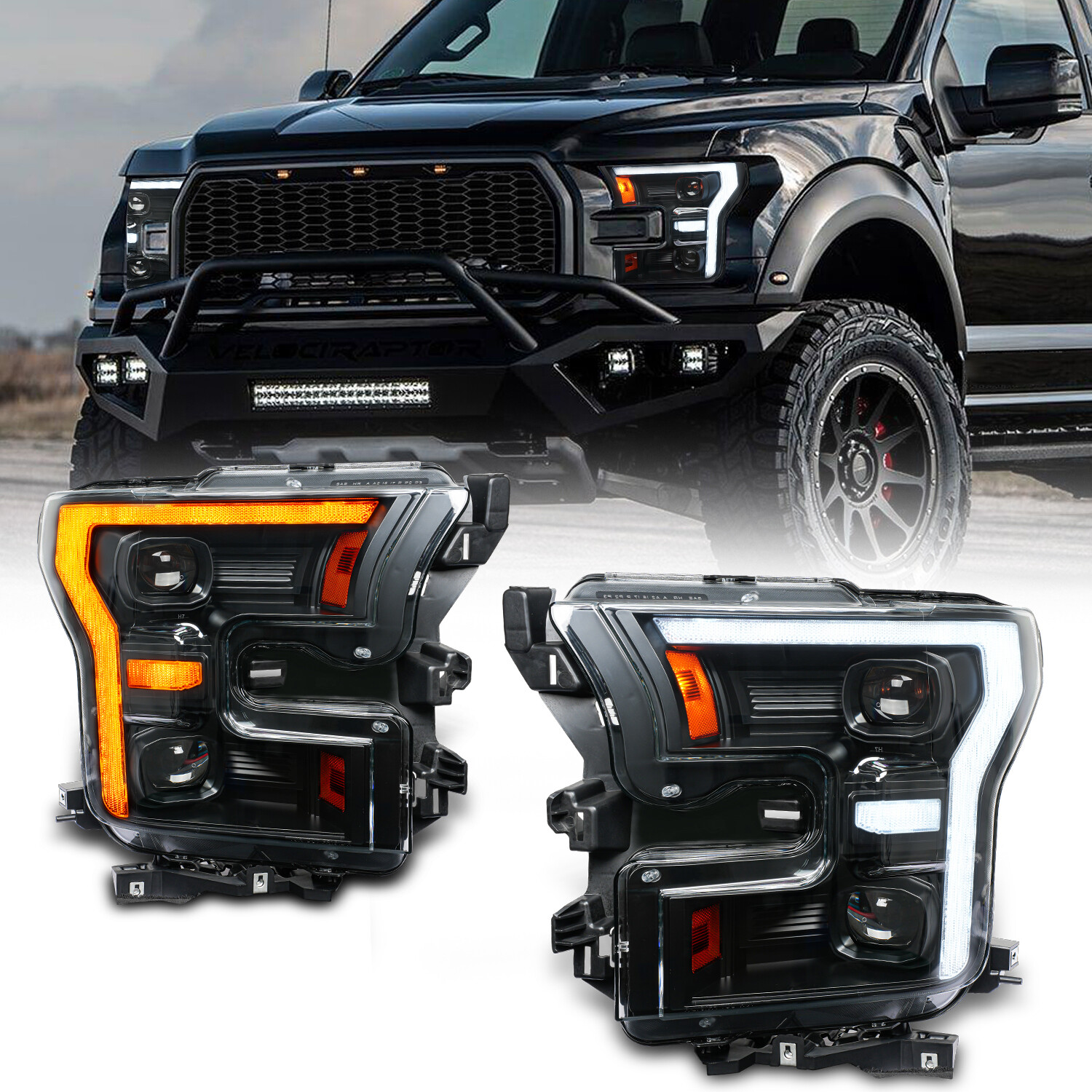 Ford F150 Headlight LHD 2015-2020 Full LED