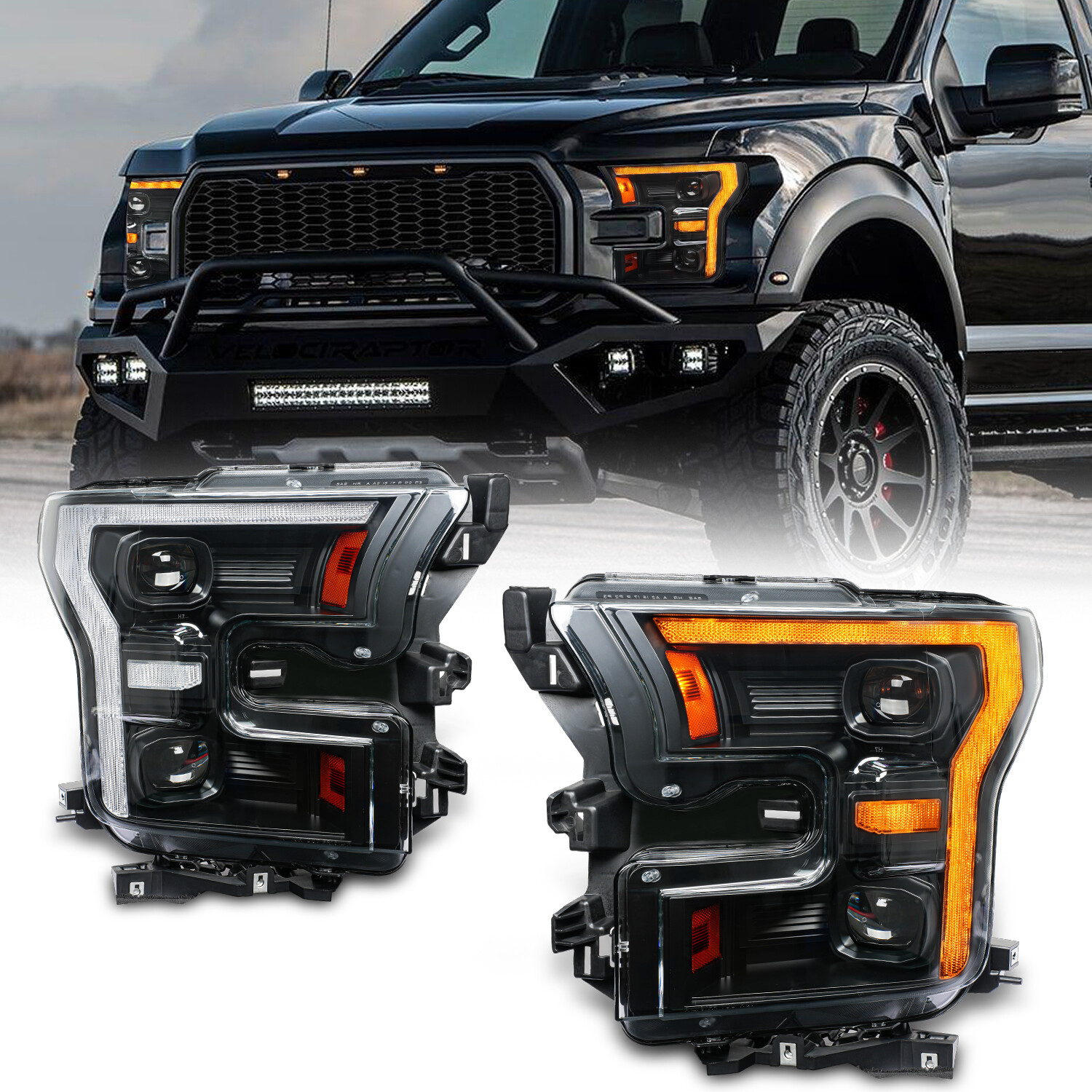 Ford F150 Headlight LHD 2015-2020 Full LED