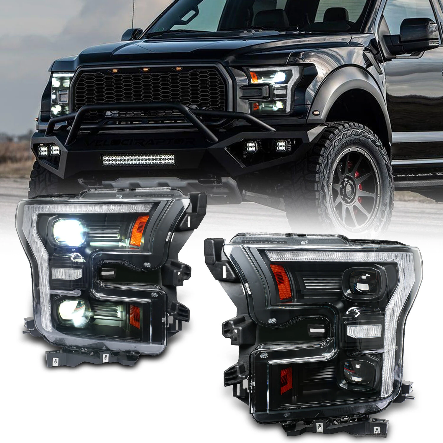 Ford F150 Headlight LHD 2015-2020 Full LED