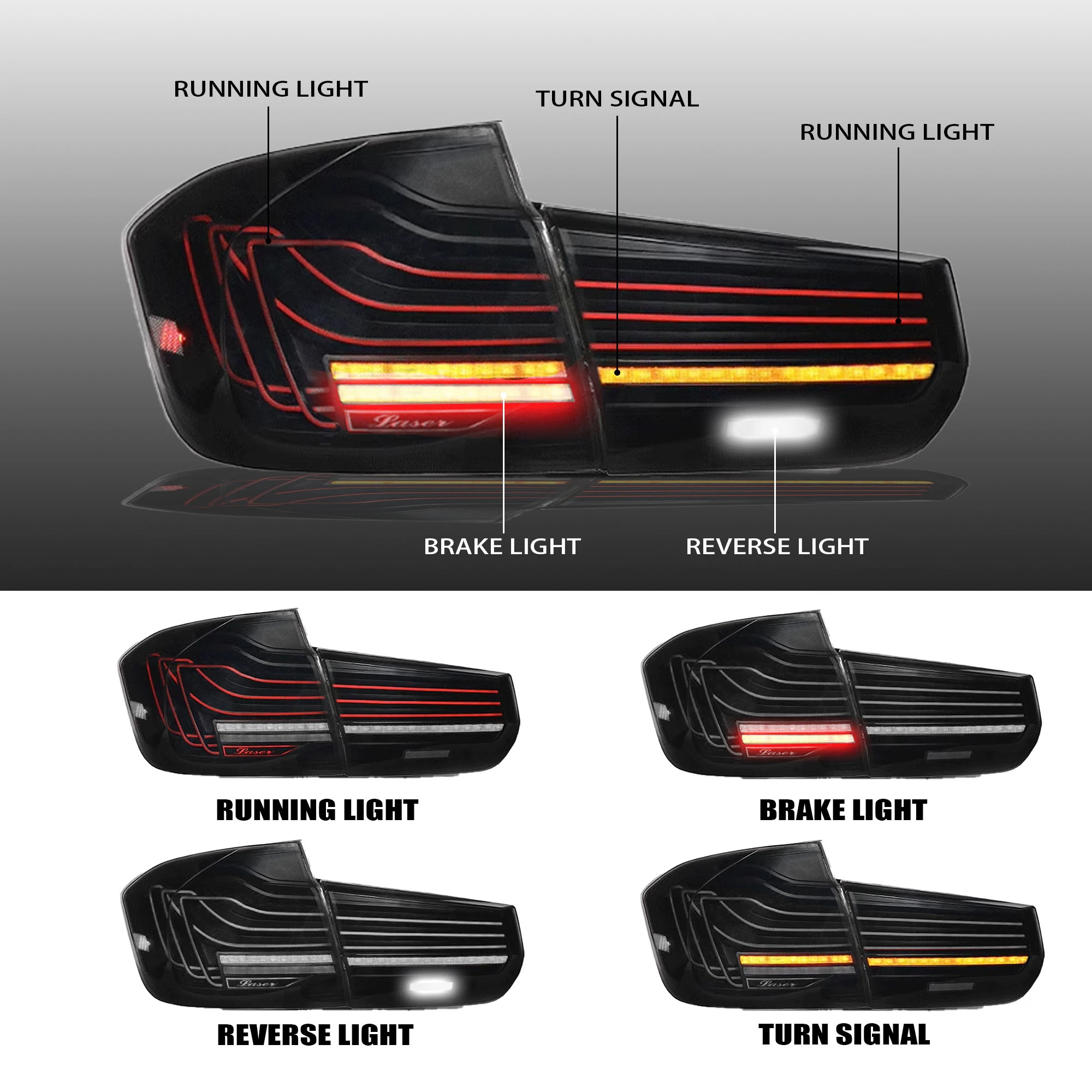 104 three-generation floating taillight