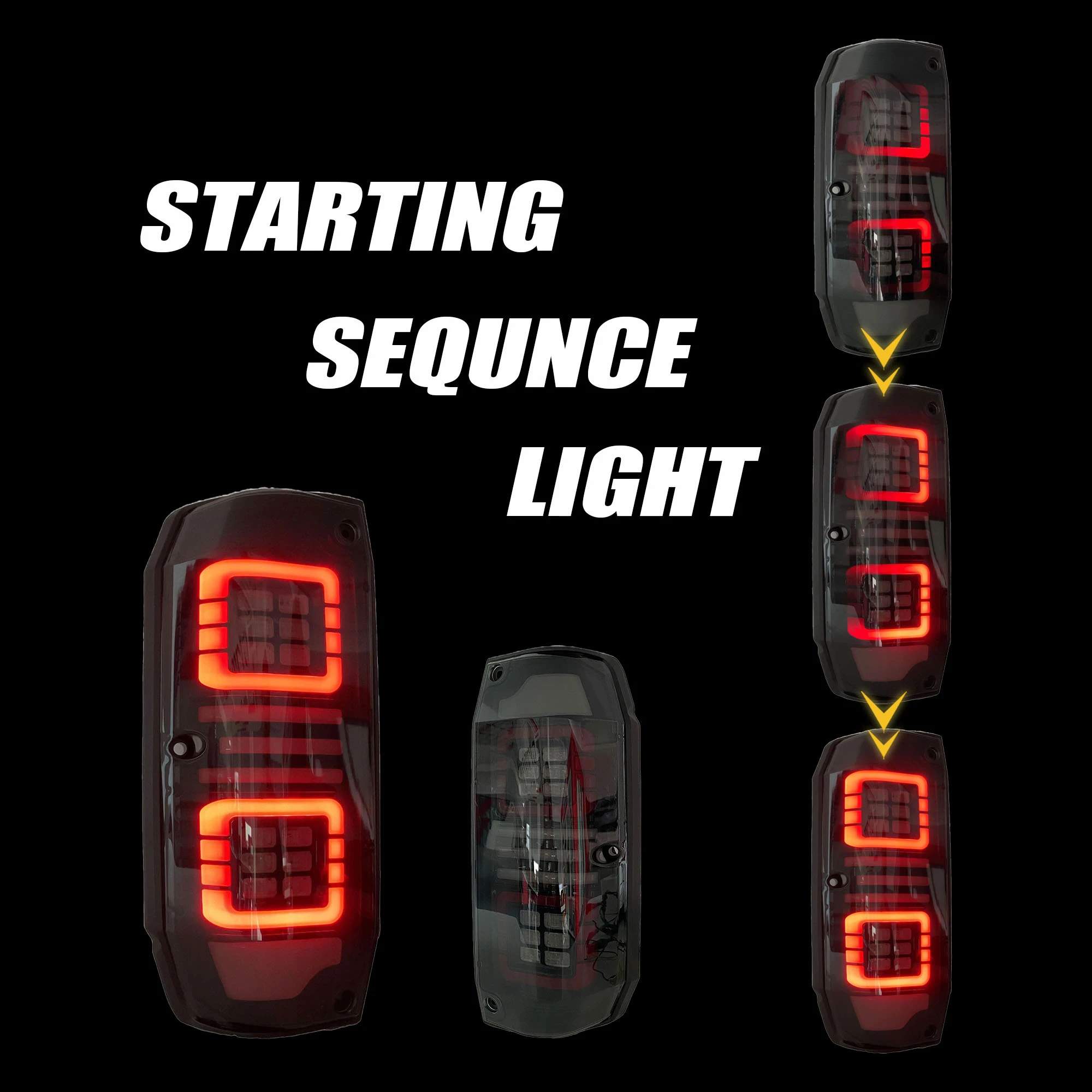 Toyota land cruiser 76 tail lamp (smoke)