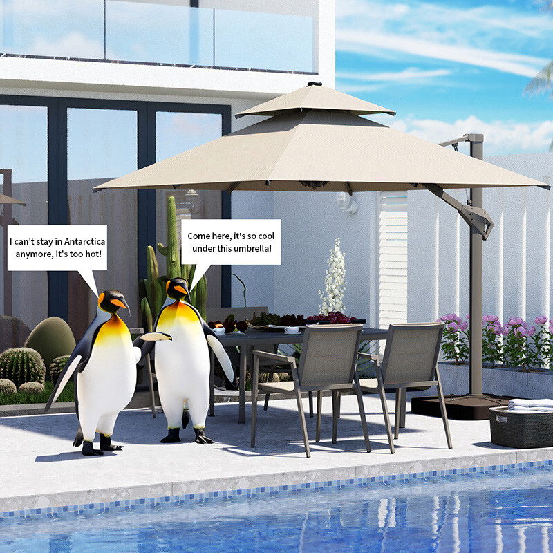 Roman pneumatic umbrella