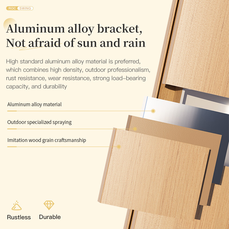 Wood grain Roman umbrella