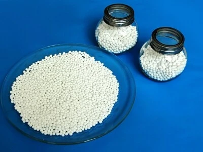 Activated alumina for hydrogen peroxide purification