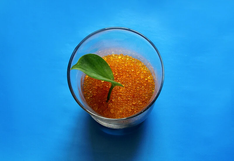 Orange indicator silica gel cobalt free