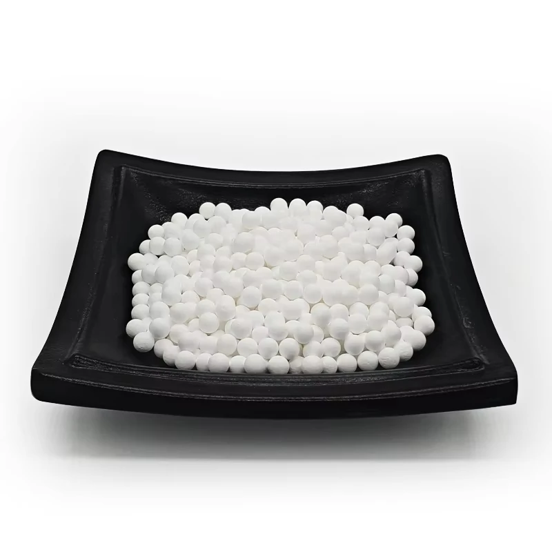 Inert alumina ceramic balls for reactor packing