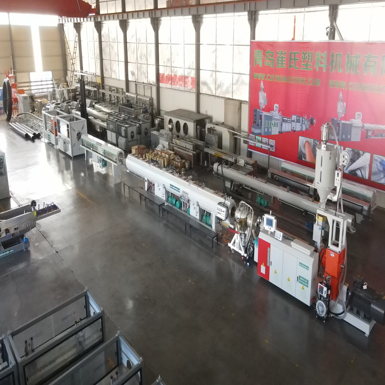 HDPE PPR PERT PPH Supply And Discharge Water Pipe Gas Pipe Three-Layer Co Extrusion Production Line
