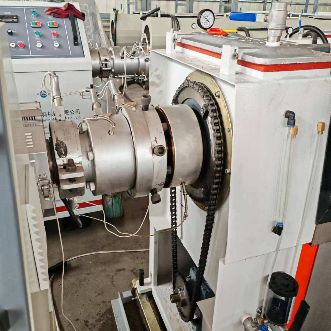 Pre-Applied Plastic Spiral Bellows Extrusion Line