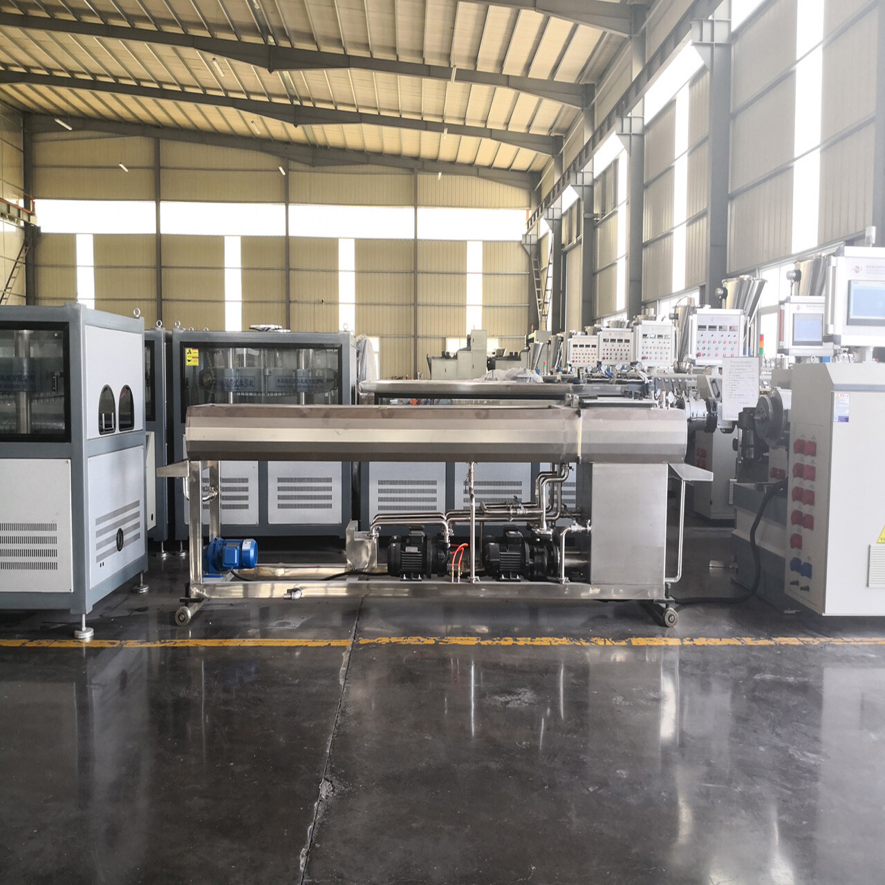 PVC One Out Of Two Plastic Pipe Production Line
