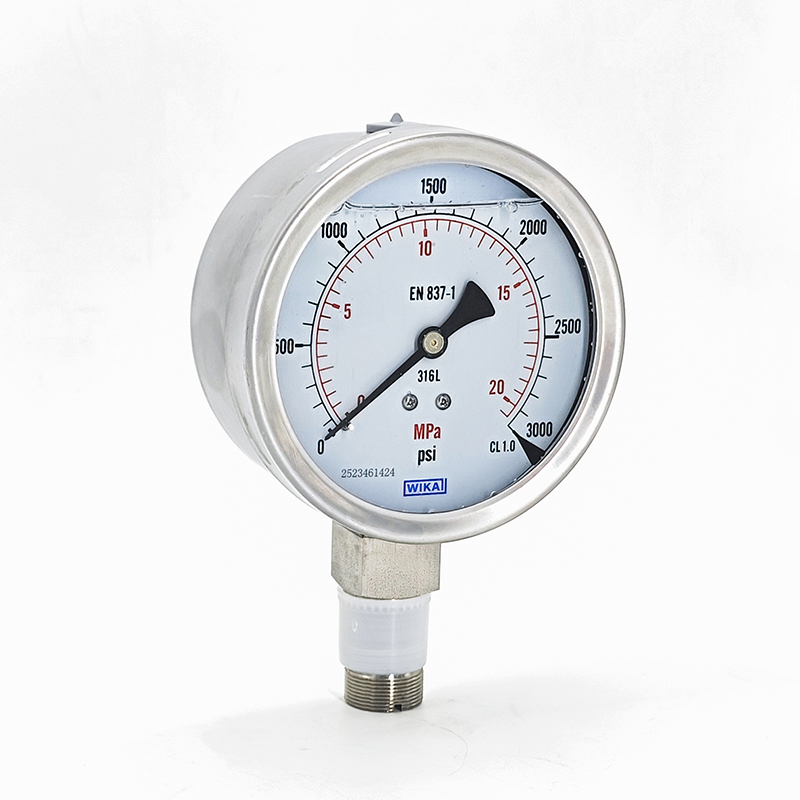 WIKA Mechanical Boden Tube Pressure Gauge High Precision Pressure Gauge