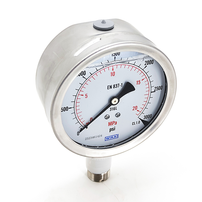 WIKA Mechanical Boden Tube Pressure Gauge High Precision Pressure Gauge