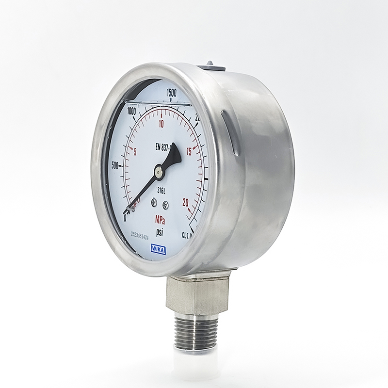 WIKA Mechanical Boden Tube Pressure Gauge High Precision Pressure Gauge