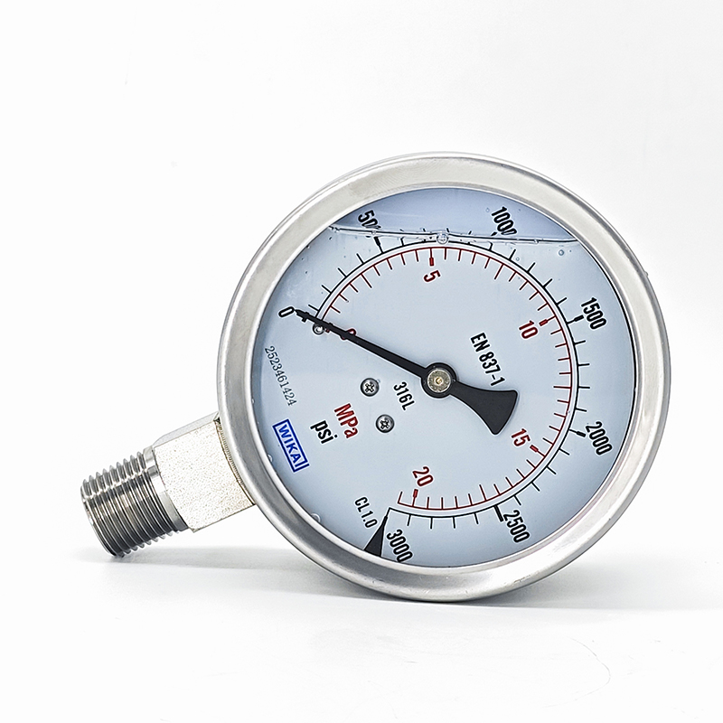 WIKA Mechanical Boden Tube Pressure Gauge High Precision Pressure Gauge