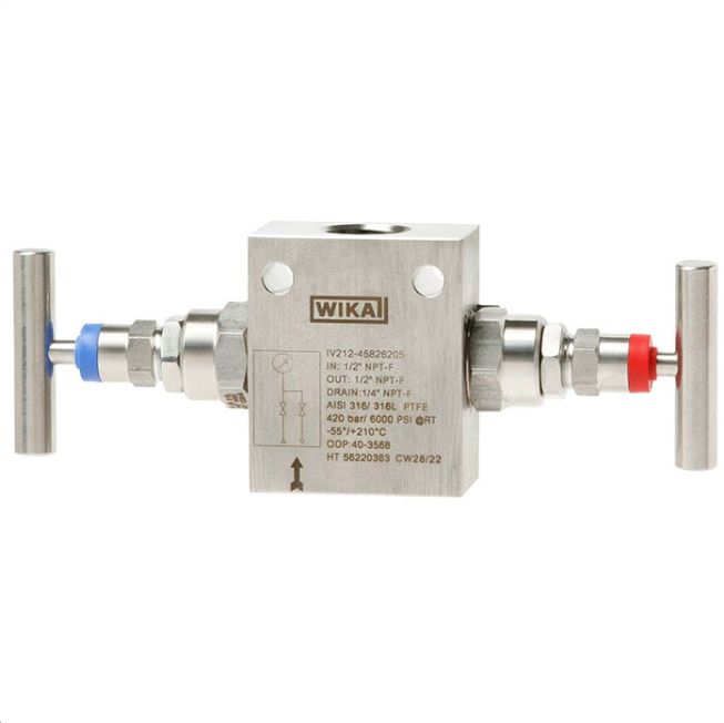 WIKA IV2 Block & Bleed Valve – High Pressure Instrument Manifold