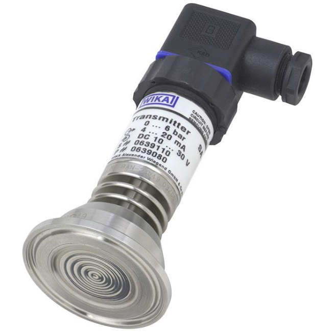 WIKA SA-11 Hygienic Pressure Sensor  Flush Diaphragm All-Welded  Tri-Clamp Varivent