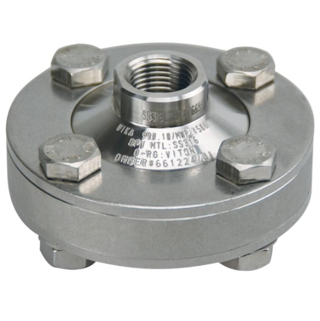 WIKA 990.10 Stainless Steel Flanged Diaphragm Seal for High-Pressure & Corrosive Media